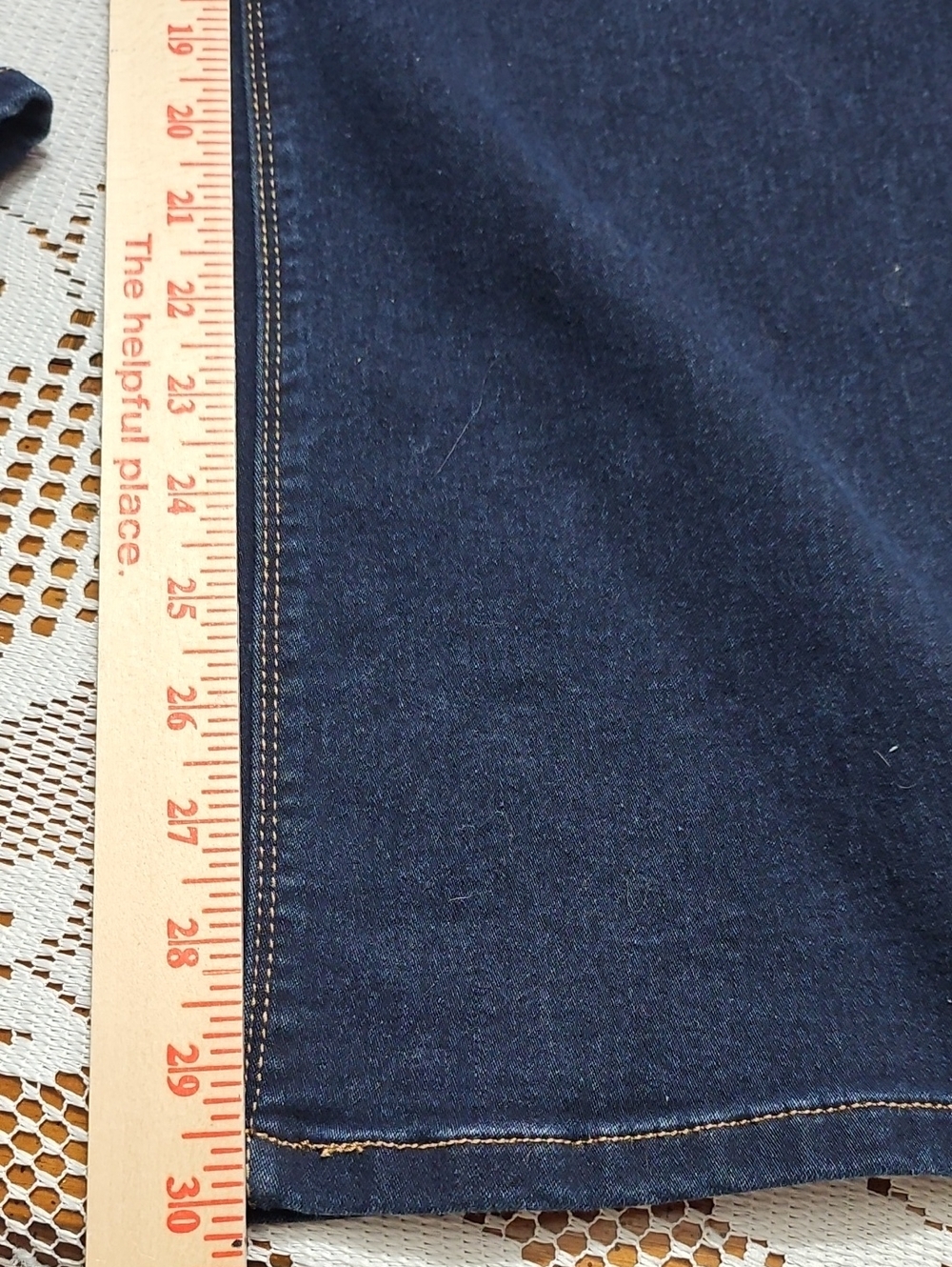 1822 Denim Women's Dark Indigo Wide-Leg Jeans Size 8 - Picture 5 of 10